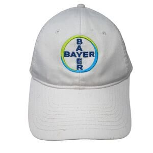 Bayer Snapback Trucker Hat White One Size Adjustable Mesh Back Embroidered